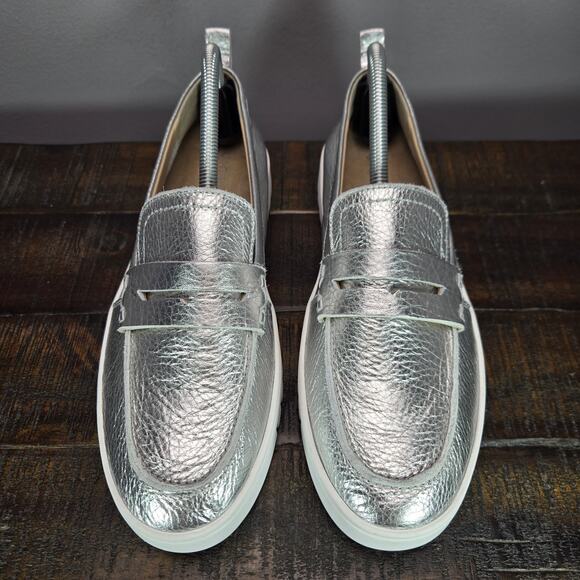 Vionic Silver Uptown Loafers - Picture 2 of 11
